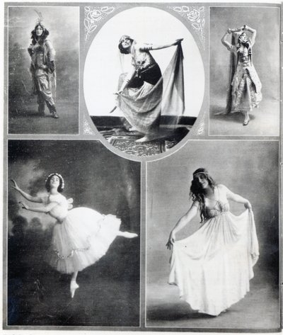 Fünf Balletttänzerinnen von French Photographer